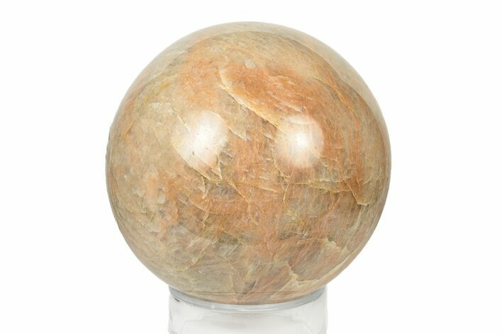 Polished Peach Moonstone Sphere - Madagascar #252035